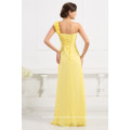 Grace Karin Elegant One Shoulder Flower Design Amarelo vestido de dama de honra Chiffon CL3402-2 #